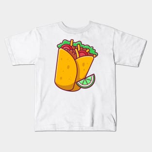 Burrito With Lemon Kids T-Shirt